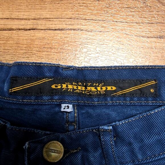 Vintage Marithe Francois Girbaud Denim Shorts Frayed Hem Blue 90s Womens 29 - Picture 3 of 10